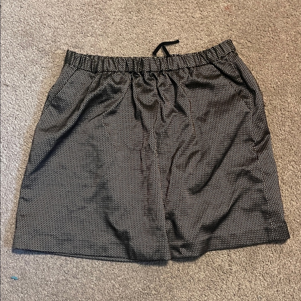 Madewell Black Patterned Skirt